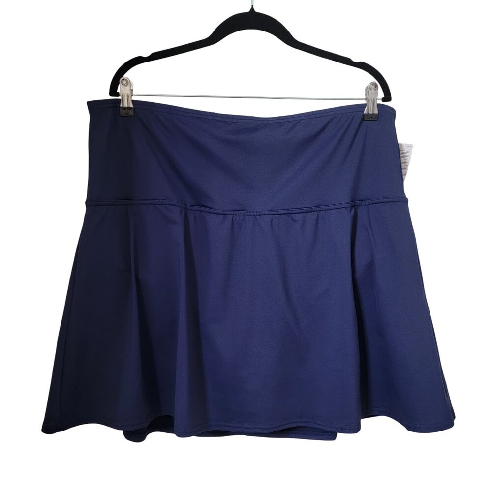 Lands' End Size 22W Navy Blue Swim Skort, NEW with Tag.